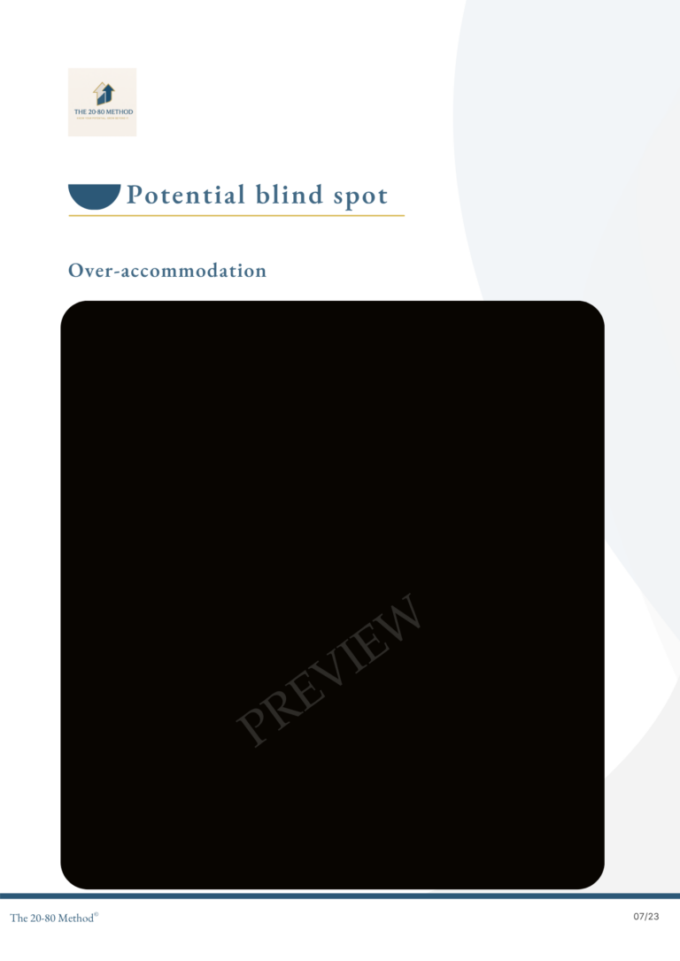 Professional pattern analysis blind spot